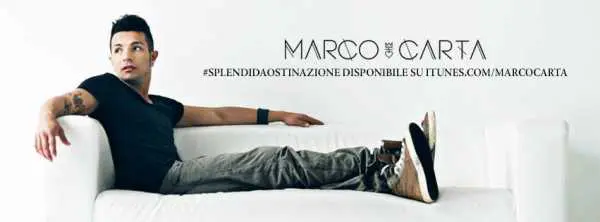 Marco Carta - Splendida Ostinazione Artwork Facebook