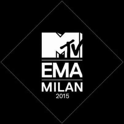 Il logo degli MTV EMA 2015 a Milano