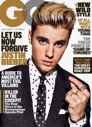 Justin Bieber copertina GQ foto