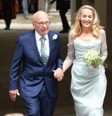 Rupert Murdoch e Jerry Hall sposi