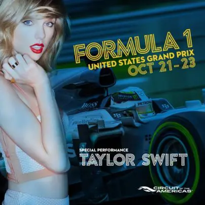 Taylor Swift Fifteen Grand Premio 22 ottobre 2016