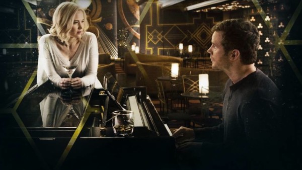 Chris Pratt e Jennifer Lawrence in Passengers - Passengers Recensione Film