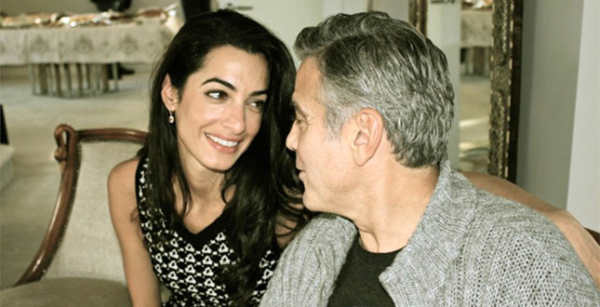 George Clooney e la moglie Amal Alamuddin aspettano due gemelli.