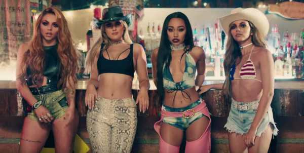 Little Mix sexy cowgirls video No More Sad Songs