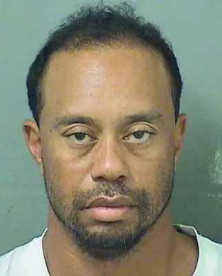 Foto di Tiger Woods arrestato perché guidava da ubriaco