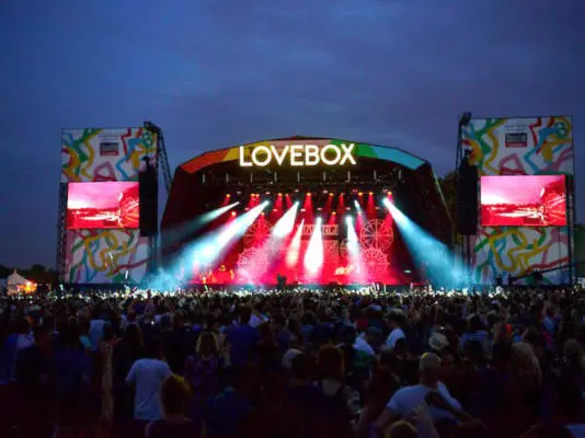 foto scattata al festival Lovebox del 2016