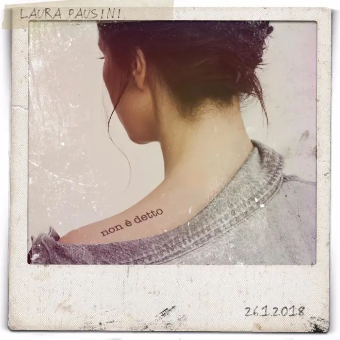 Copertina del nuovo singolo di Laura Pausini "Non è detto"