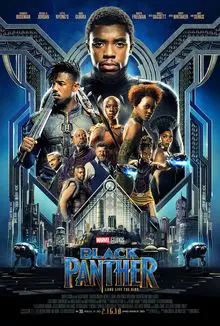 La locandina del film Black Panther