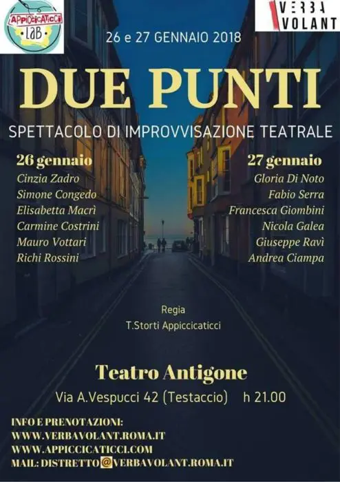 due punti spettacolo teatrale Roma