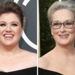 Immagine di Kelly Clarkson e Maryl Streep ai Golden Globes 2018