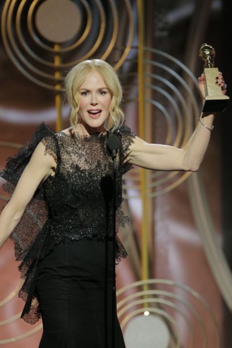 Nicole Kidman durante i Golden Globes