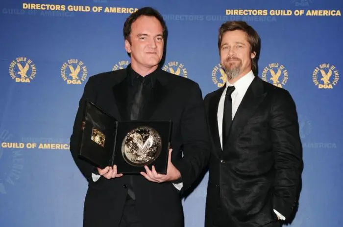 Quentin Tarantino e Brad Pitt