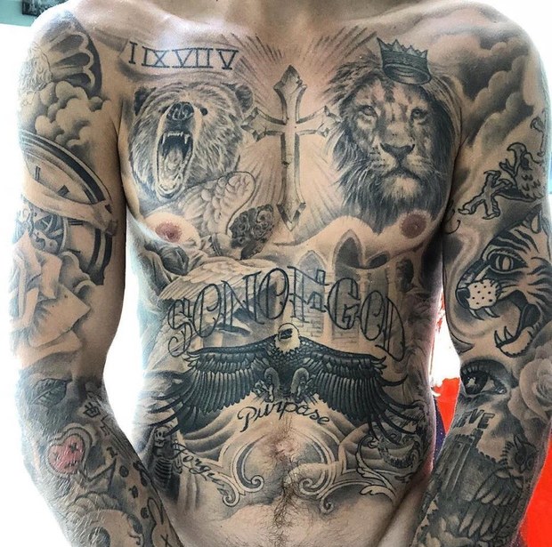 Justin Bieber foto tatuaggi 2018