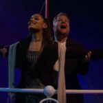 Ariana Grande e James Corden Titanic