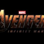sfondo nero scritta avengers inifinity war,logo marvel
