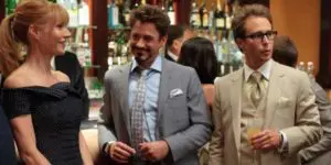 Sam Rockwell e Robert Downey Jr in Iron Man 2