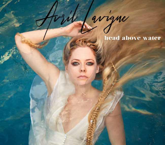 Avril Lavigne head above water