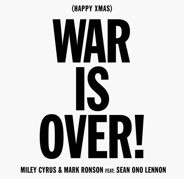 Poster della cover Happy Xmas War is Over di Miley Cyrus
