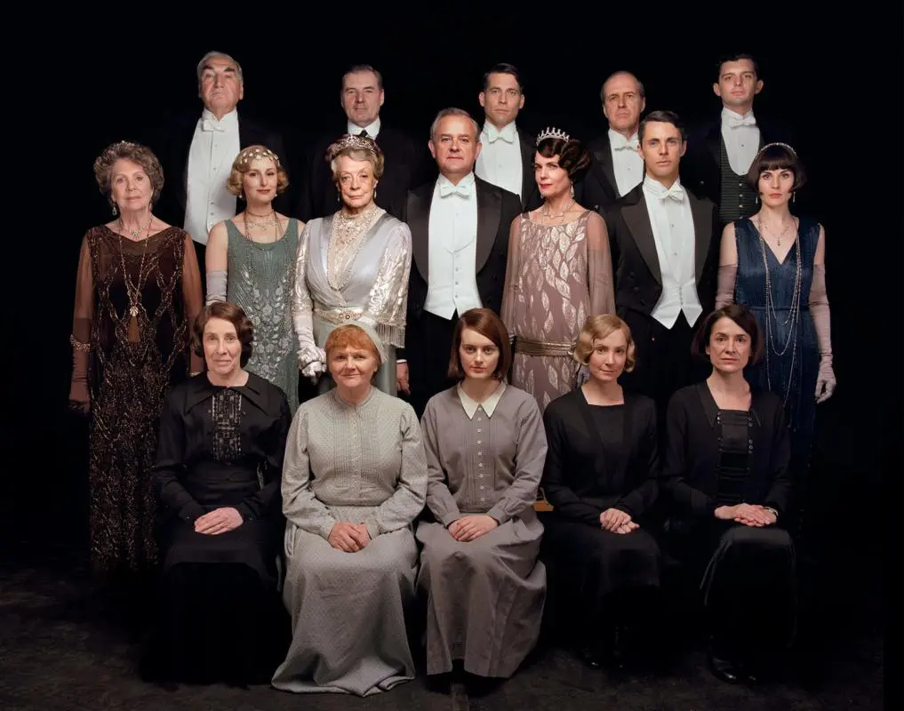 tutto il cast di Downton Abbey