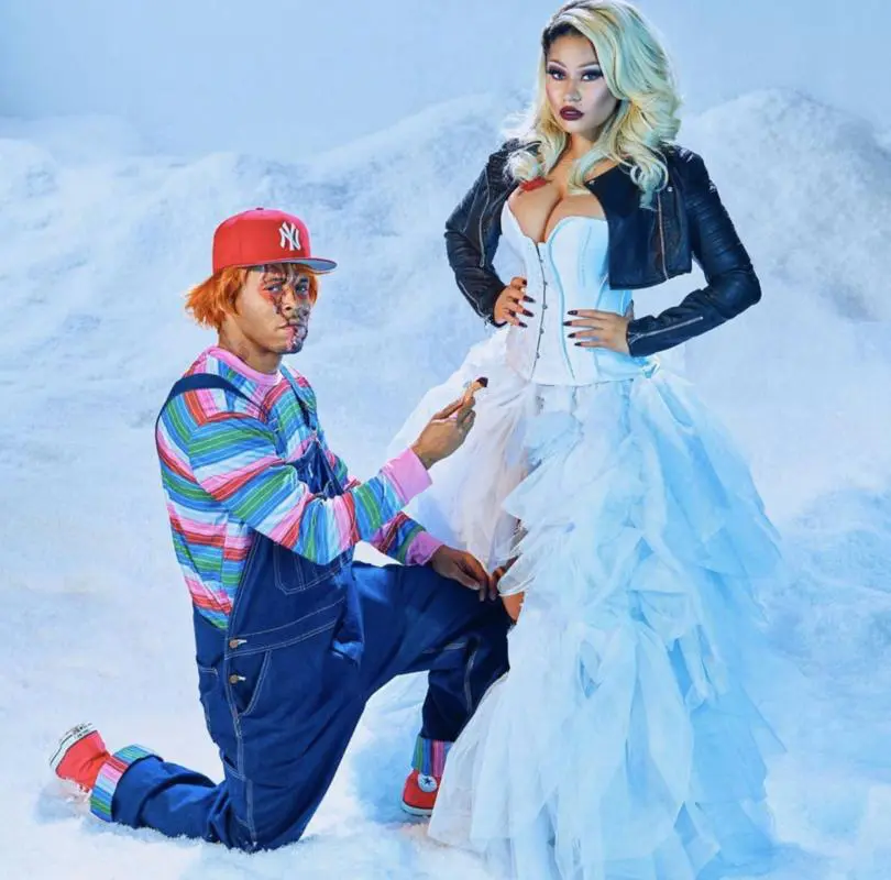 Nicki Minaj e il marito travestiti da Chucky e Tiffany