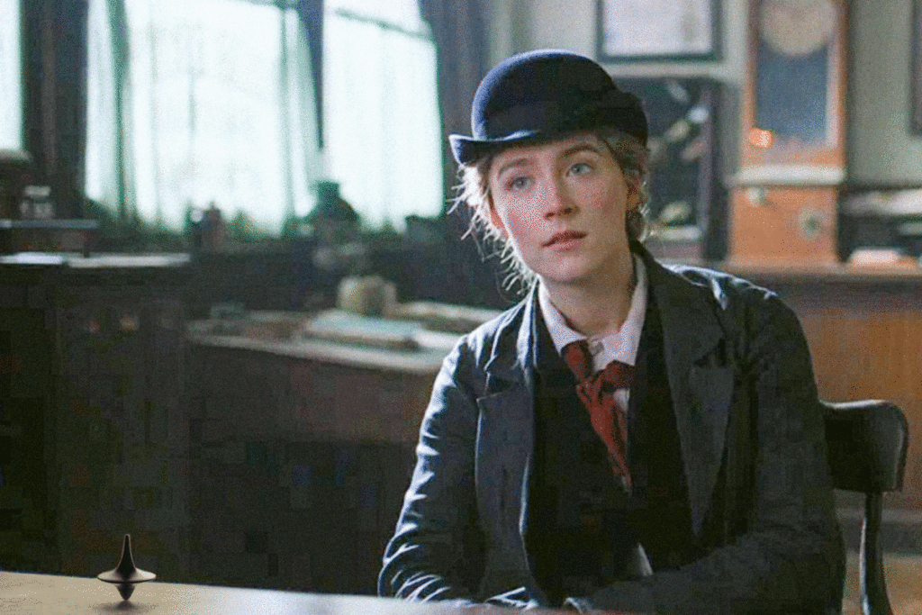Jo (Saoirse Ronan) in una scena di Piccole Donne