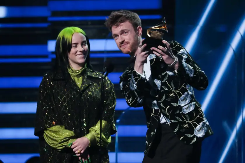 Billie Eilish e Finneas ai Grammy 2020