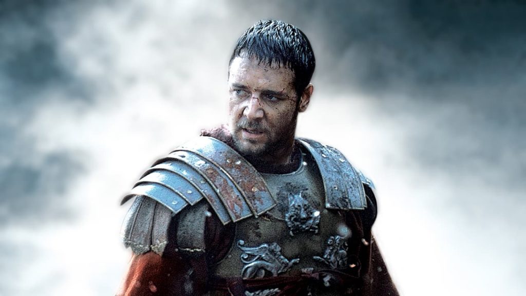 Russell Crowe come Il Gladiatore