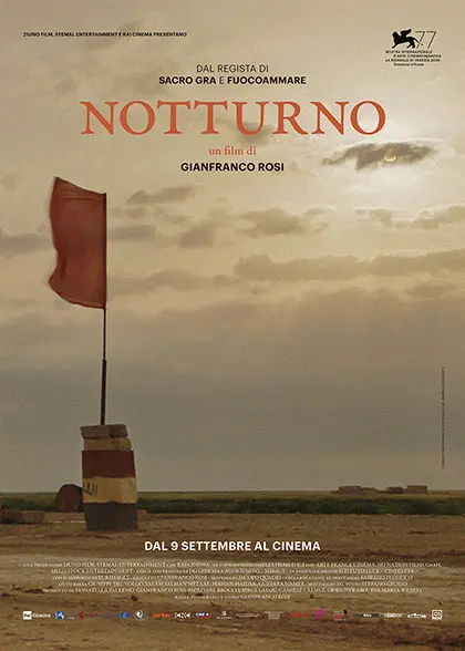 La locandina di "Notturno", documentario di Gianfranco Rosi