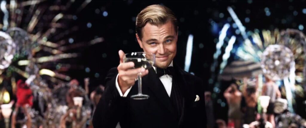 Leonardo Di Caprio in Il Grande Gatsby