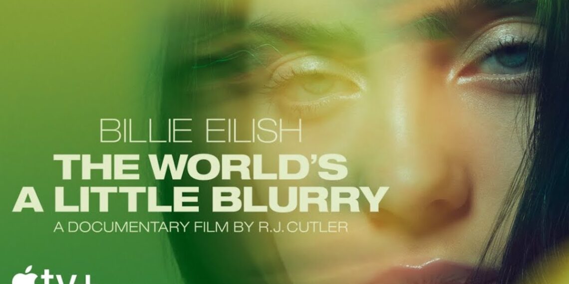 Il poster del documentario Billie Eilish: The World's A Little Blurry