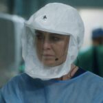 Ellen Pompeo in una scena di Grey's Anatomy 17