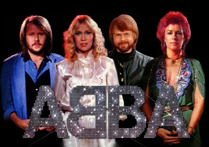 band ABBA foto con logo