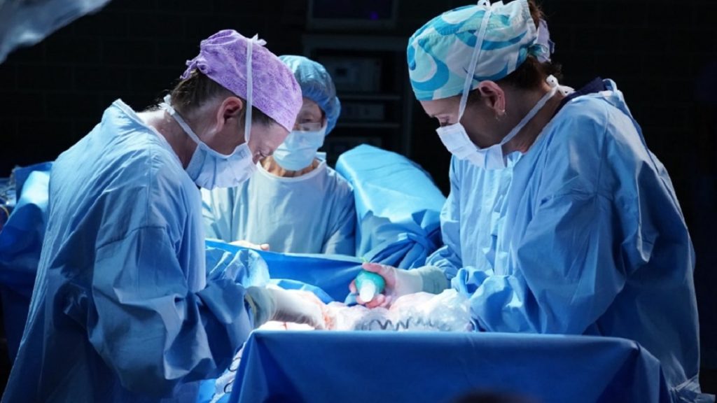 Una scena di Grey's Anatomy 18