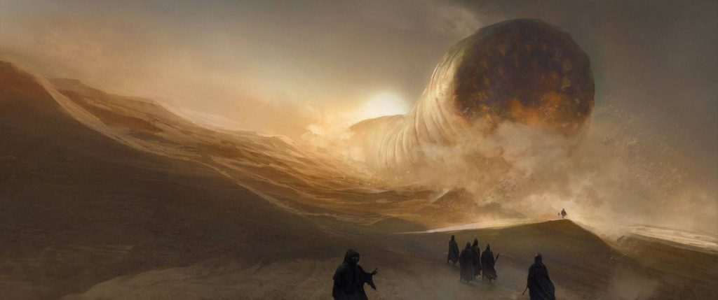 Una scena del film Dune del 2021