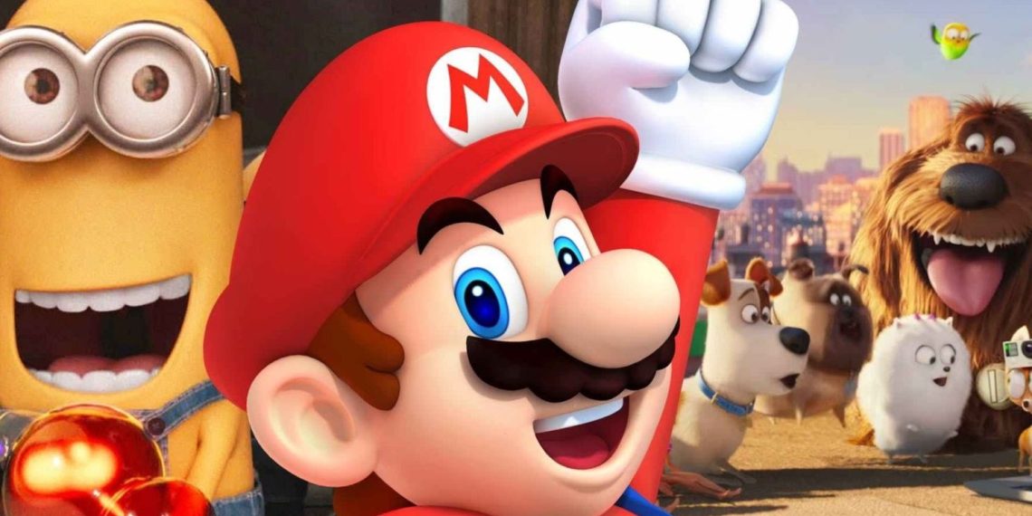 Un'immagine di Super Mario insieme ad altri personaggi