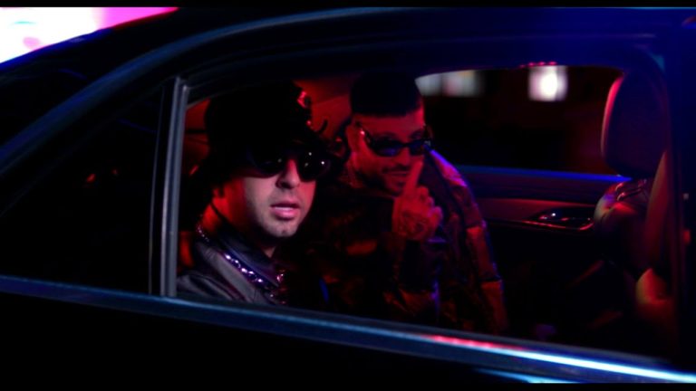 Fred De Palma e Justin Quiles nel video di Romance