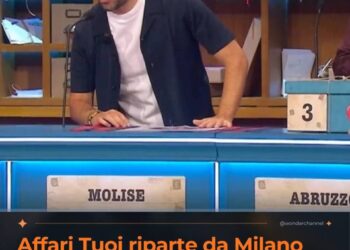Affari Tuoi riparte da Milano ma per ora perde contro Gerry Scotti Herbert Ballerina divide e gli ascolti soffrono