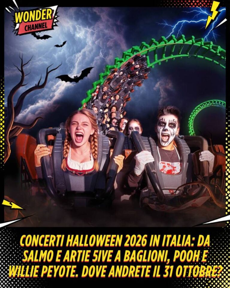 Concerti Halloween 2026 in Italia da Salmo e Artie 5ive a Baglioni, Pooh e Willie Peyote. Dove andrete il 31 ottobre