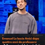 Emanuel Lo lascia Amici dopo quattro anni da professore «Felice e grato del viaggio fatto insieme». I fan protestano